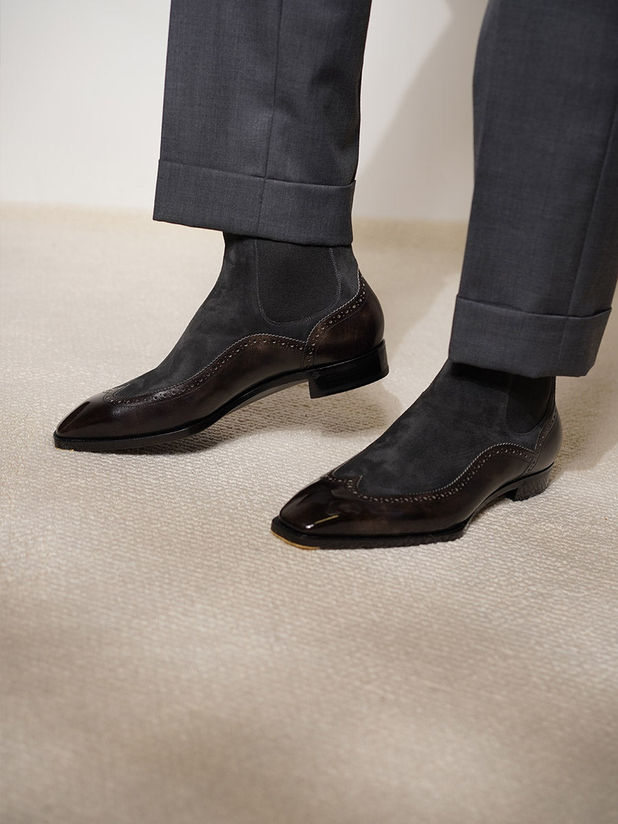 WINGTIP CHELSEA BOOTS 9030