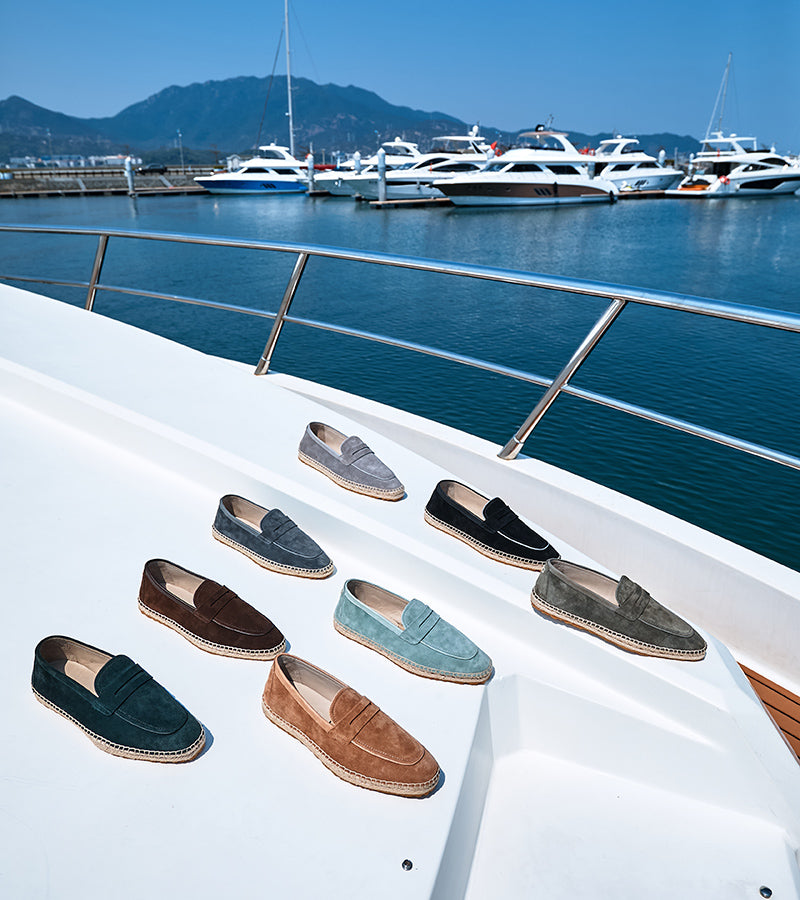 Italian Baby Calf Suede ESPADRILLES 3010S