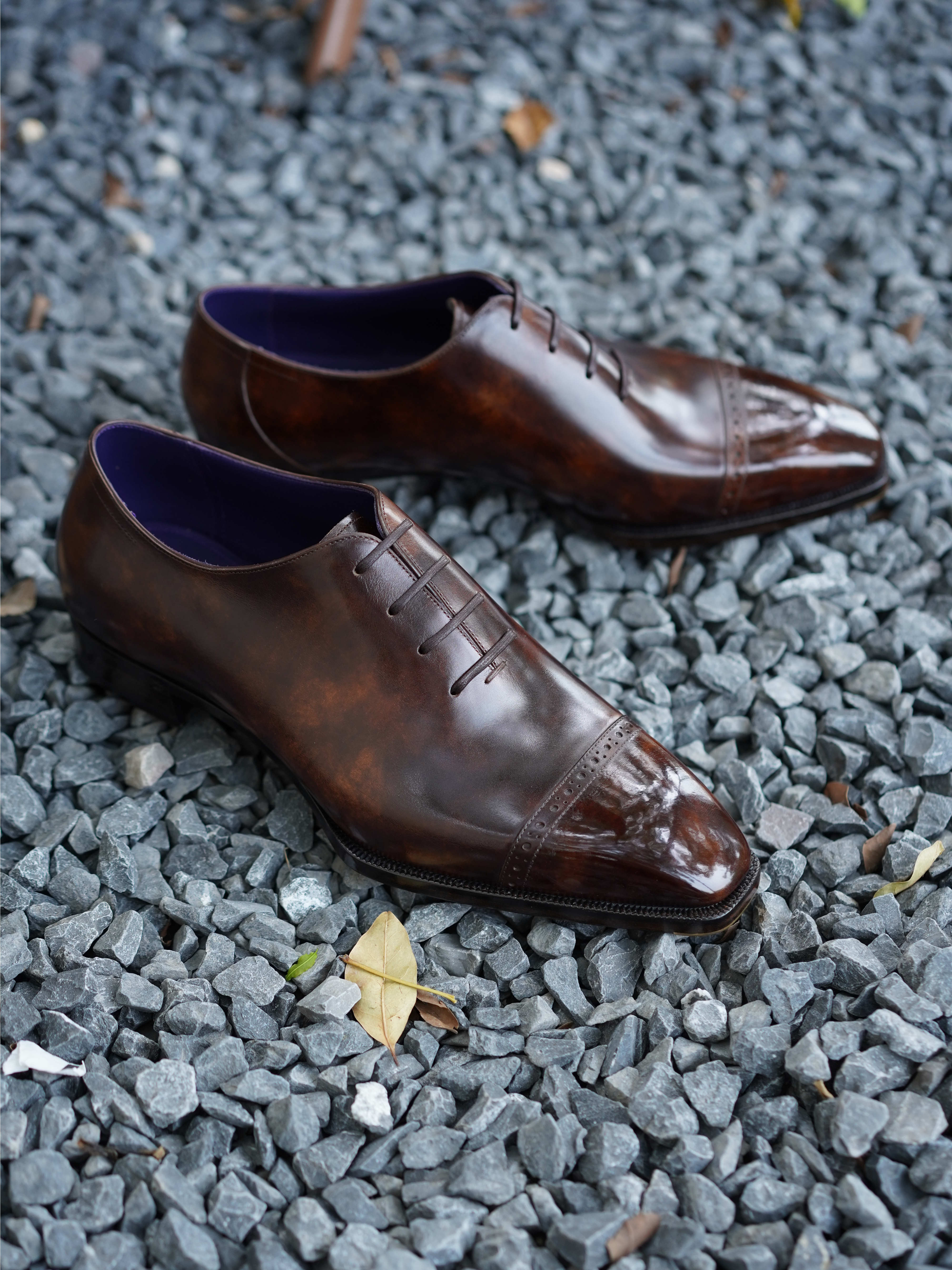 QUARTER BROGUE OXFORD SHOES 5040