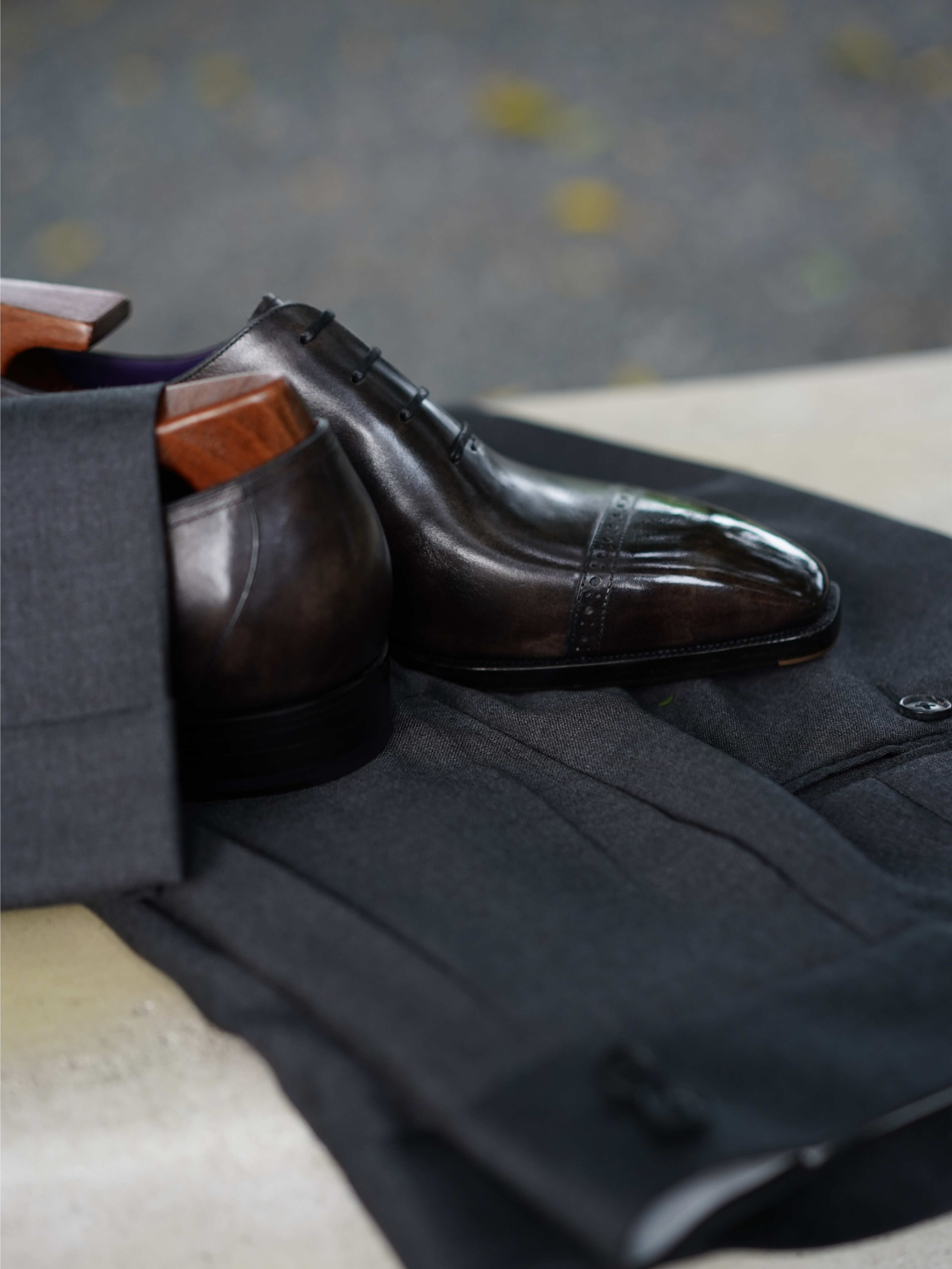 QUARTER BROGUE OXFORD SHOES 5040