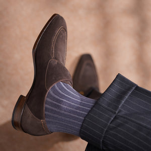 Baby Calf Suede Single Monk Straps#Color_Cocoa Brown