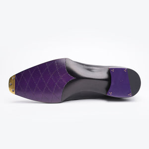Ilcea Box Calf and Alligator Single Monk Straps#Color_Black