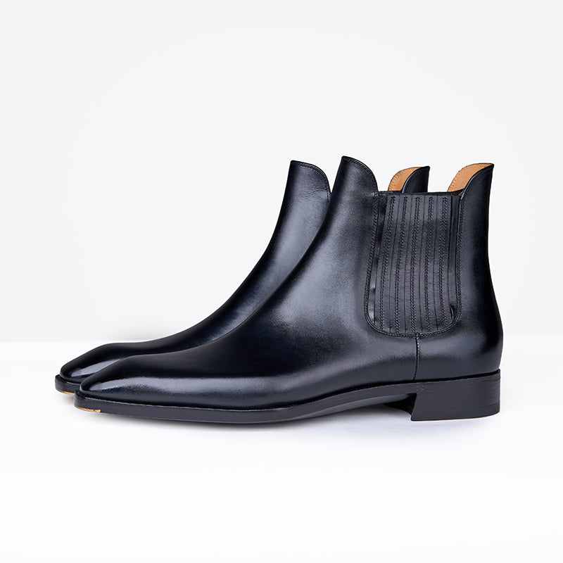 Ilcea Museum Calf Chelsea Boots#Color_Black