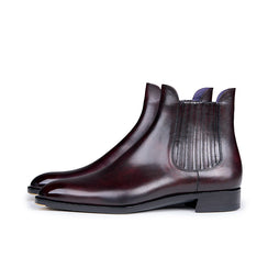 Ilcea Museum Calf Chelsea Boots#Color_Cherry