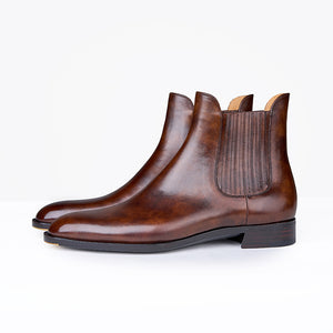 Ilcea Museum Calf Chelsea Boots#Color_Light Brown