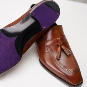 Ilcea Museum Calf Penny Tassel Loafer#Color_Brown