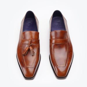 Ilcea Museum Calf Penny Tassel Loafer#Color_Brown