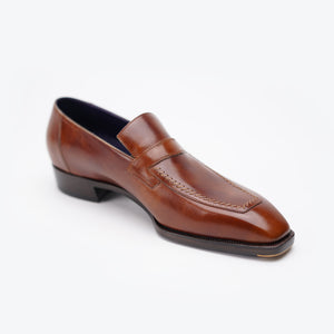 Ilcea Museum Calf Penny Tassel Loafer#Color_Brown