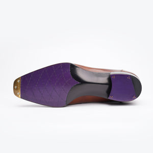 Ilcea Museum Calf Penny Tassel Loafer#Color_Brown