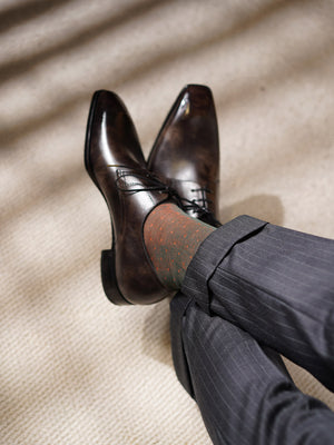 Museum Box Calf Derby Dress Shoes#Color_Steel