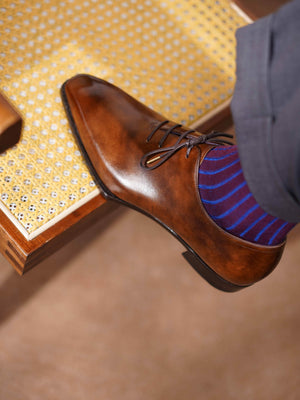 Museum Box Calf Wholecut Oxford #Color_Brown
